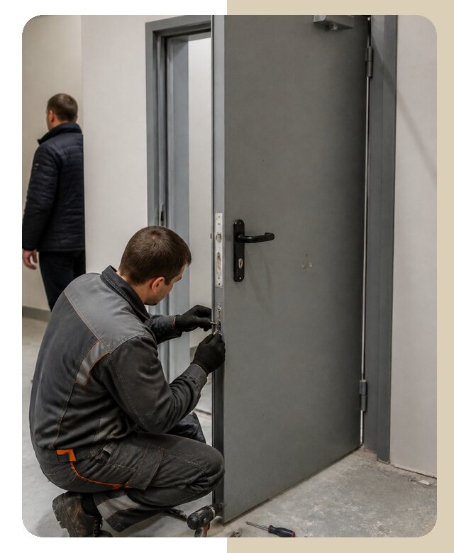 Ремонт противопожарной двери в Щекине по цене 6690 р. | ДвериЛегко-Екн